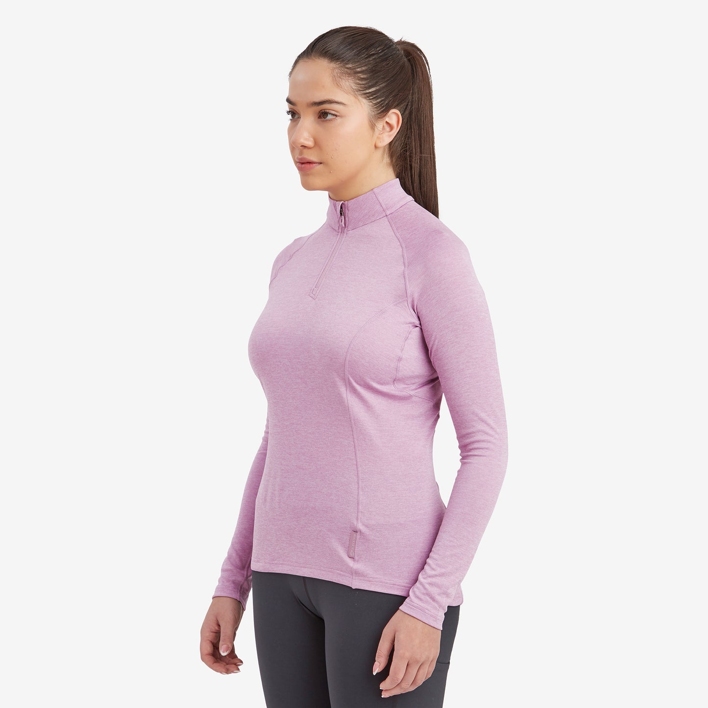 WOMEN'S DART ZIP NECK
