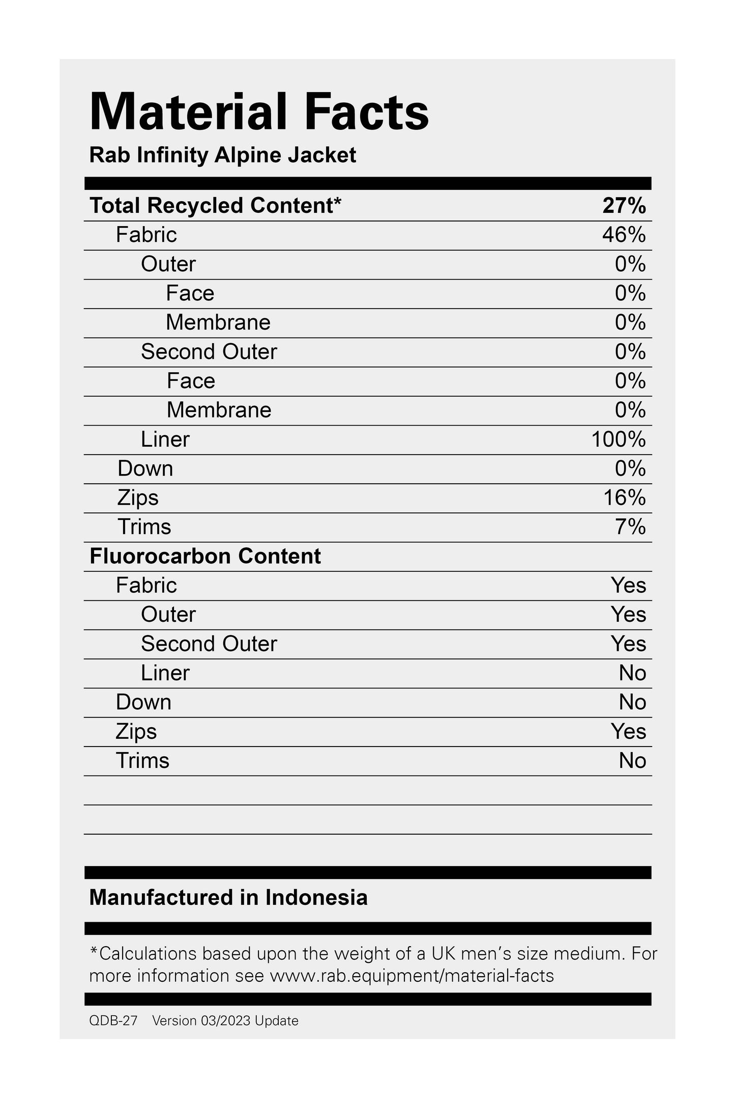 Infinity Alpine Jacket