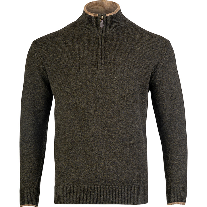 Ashcombe 100% Lambswool Zipknit