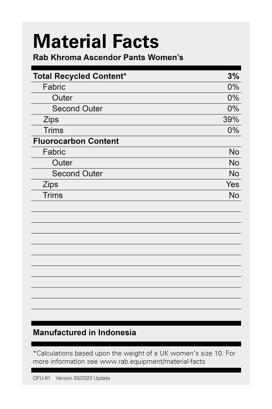 Khroma Ascendor Pants Wmns