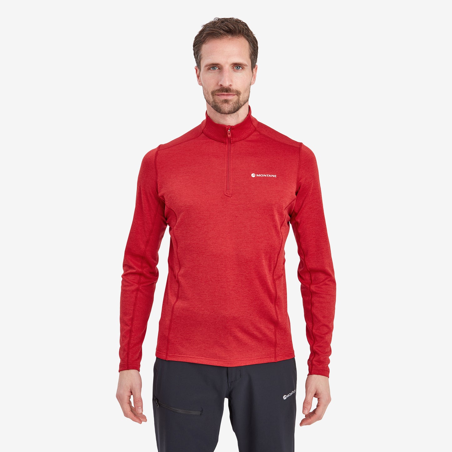 MEN'S DART ZIP NECK