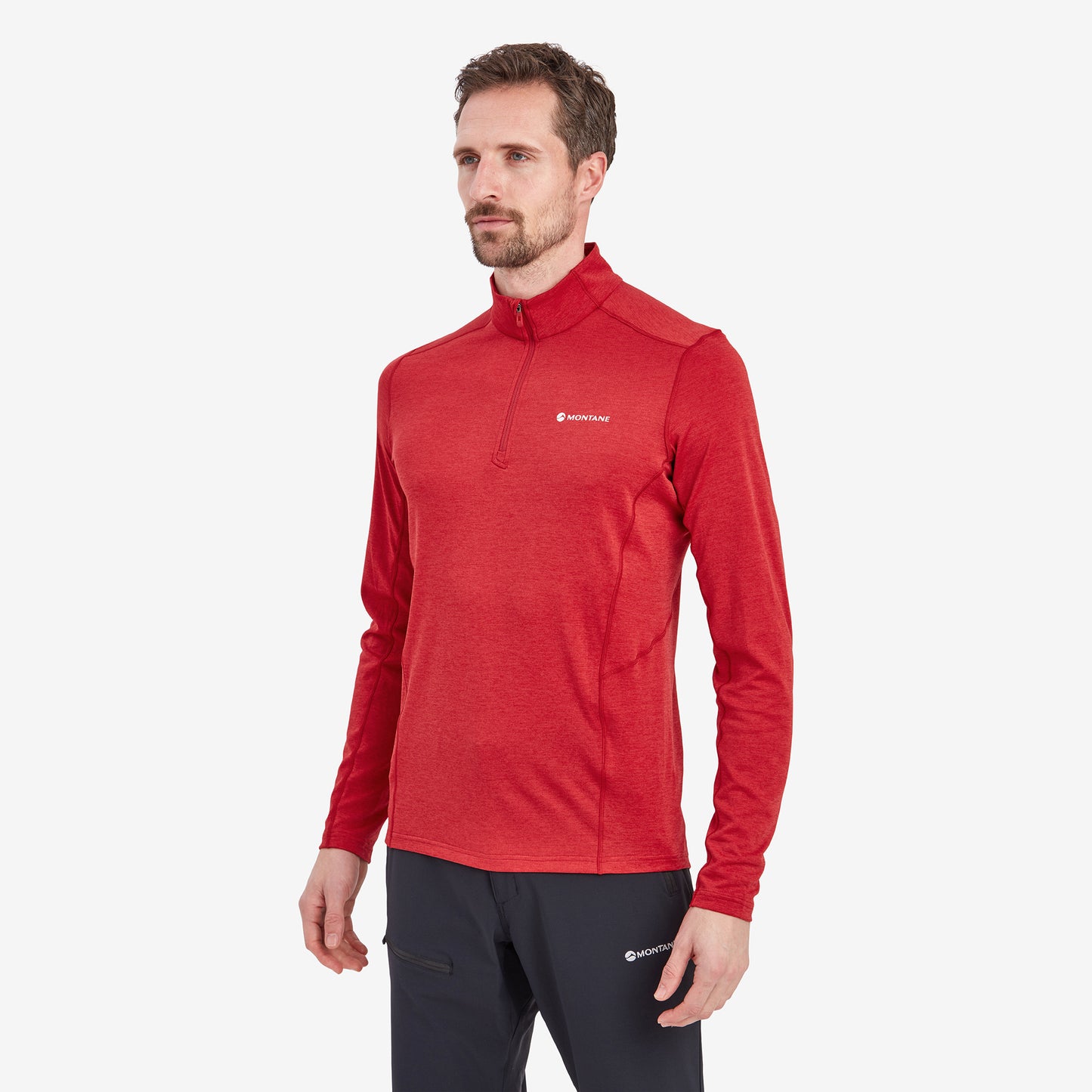 MEN'S DART ZIP NECK