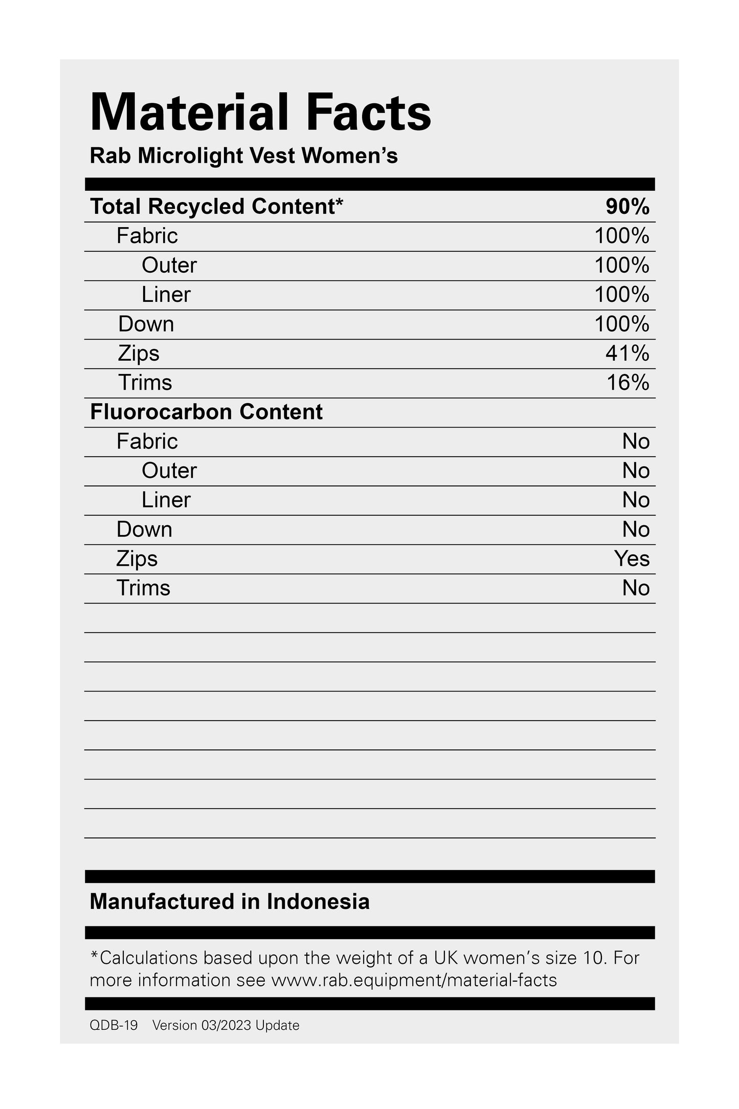 Microlight Vest Wmns