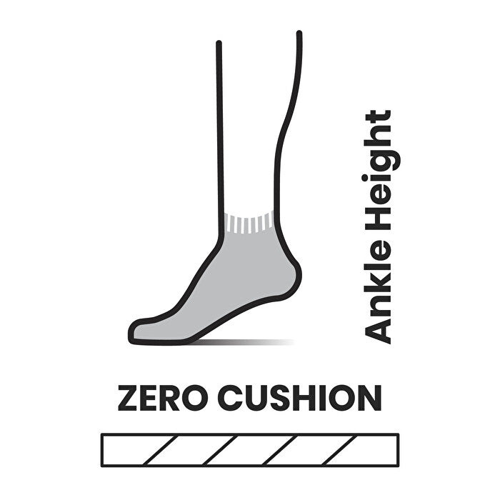 Run Zero Cushion Ankle Socks