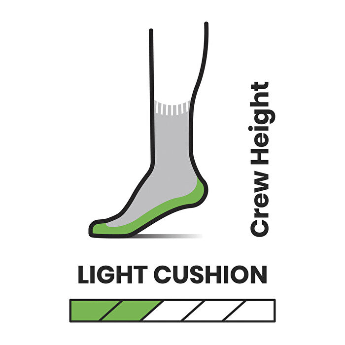 Hike Light Cushion Winding Trail Crew Socks