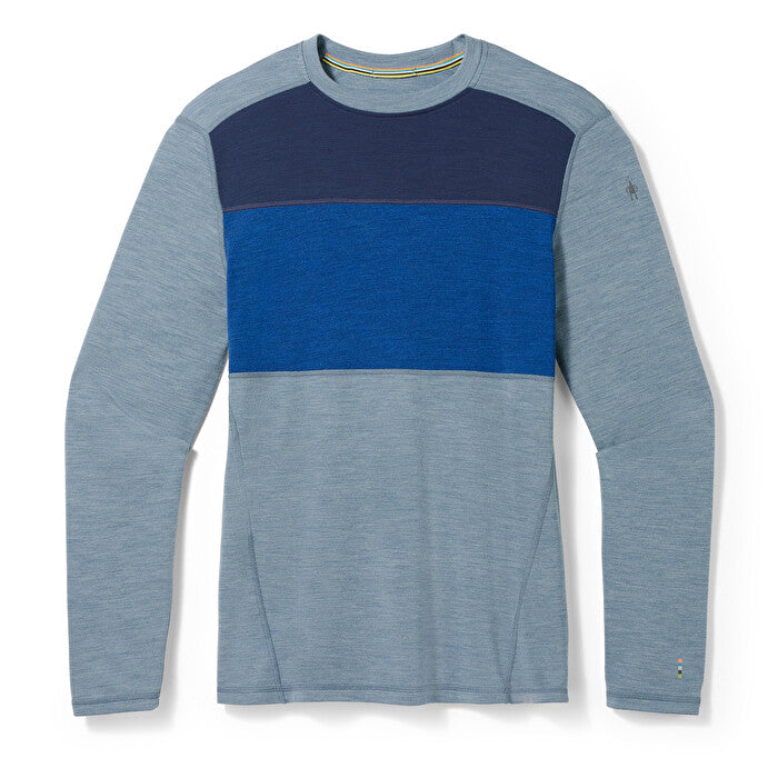 Men's Classic Thermal Merino Base Layer Colorblock Crew Boxed