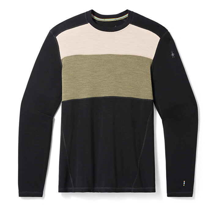Men's Classic Thermal Merino Base Layer Colorblock Crew Boxed