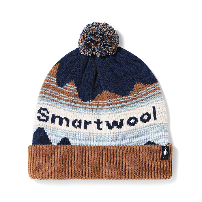 Knit Winter Pattern POM Beanie