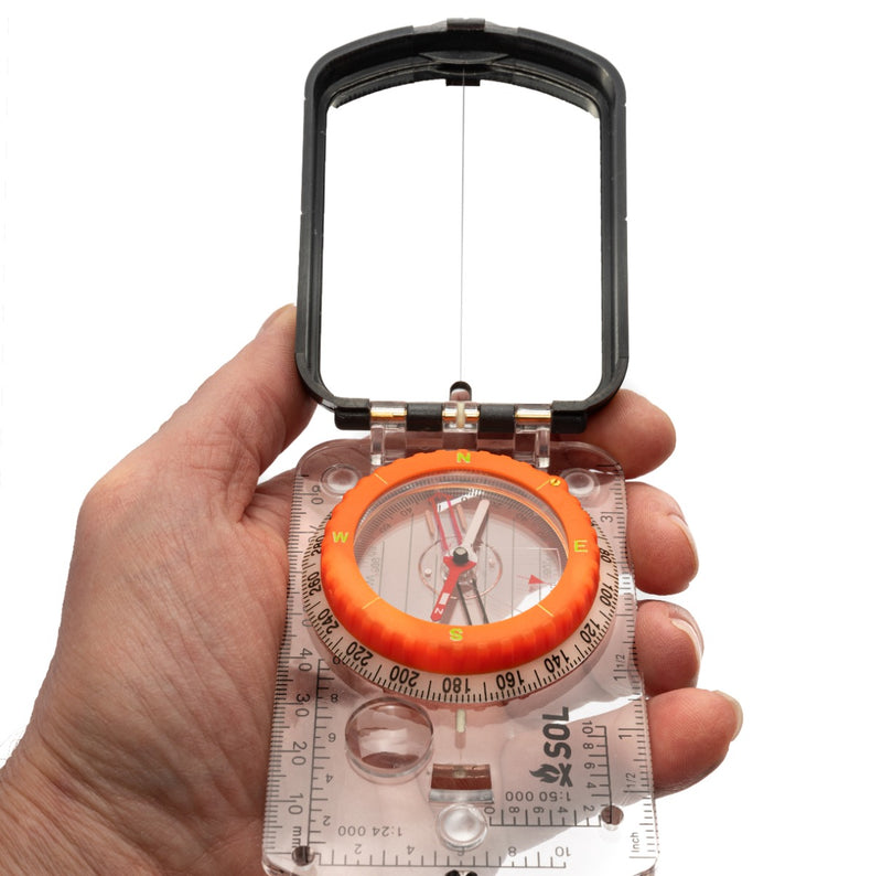 SOL® Sighting Compass With Mirror