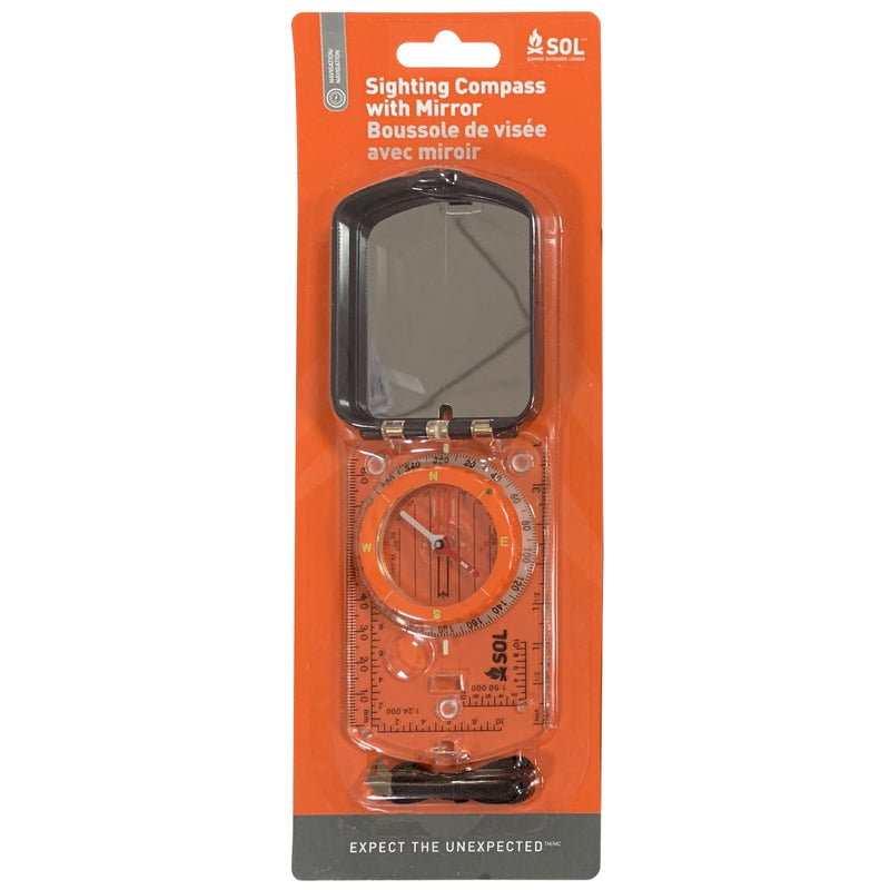 SOL® Sighting Compass With Mirror