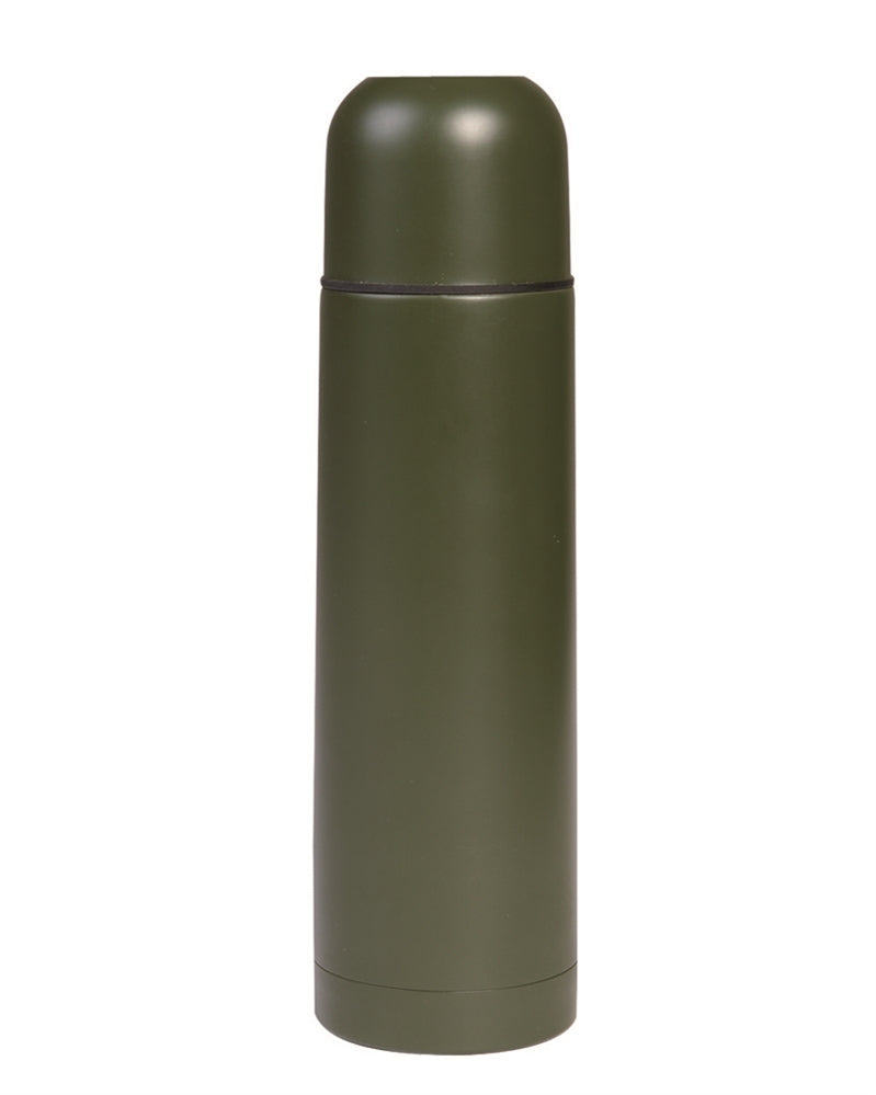 VACUUM THERMOS BOTTLE STAINLESS STEEL OLIVE