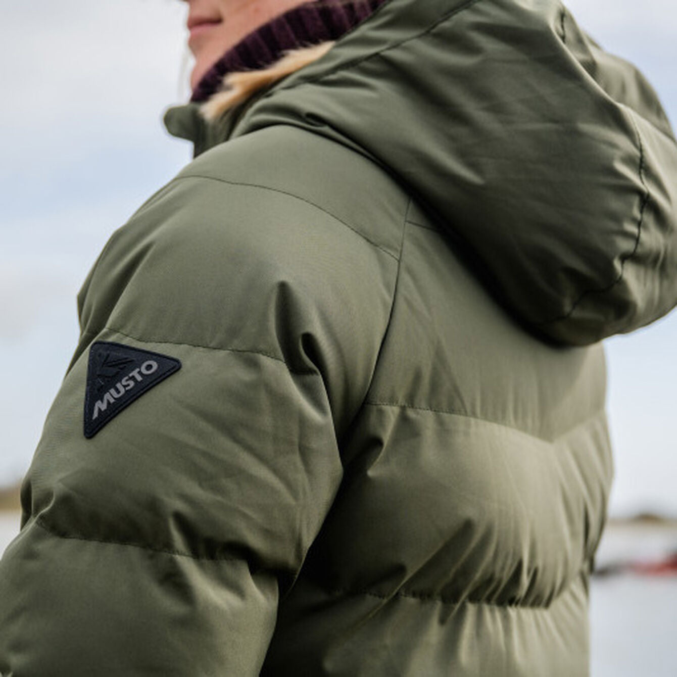 W MARINA LONG QUILTED JKT