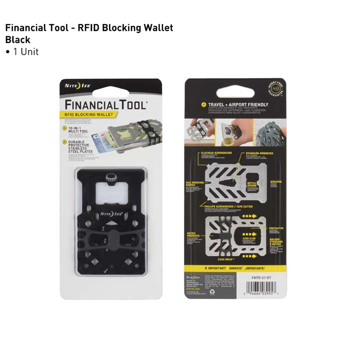 Financial Tool RFID Blocking Wallet