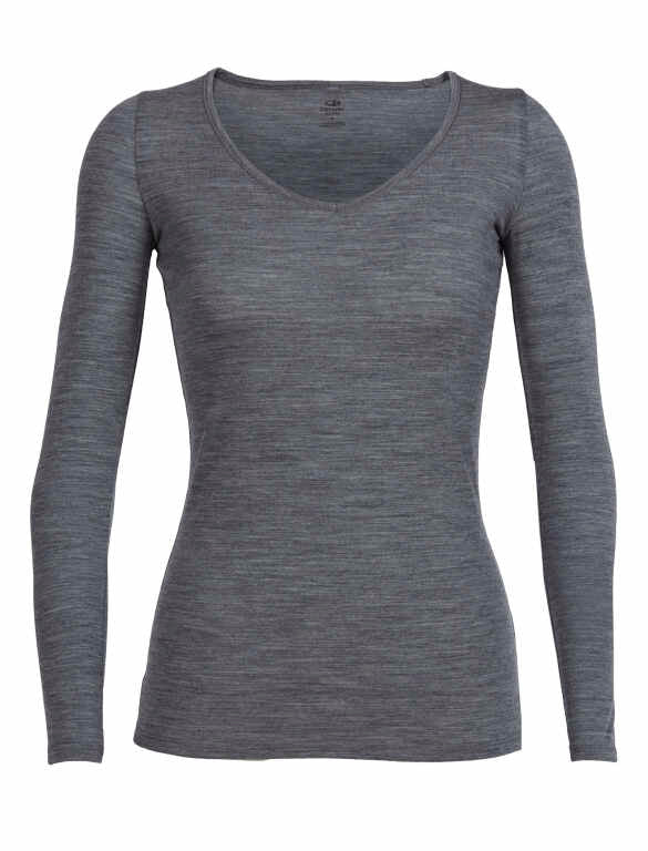 W Merino Siren Long Sleeve Sweetheart Top