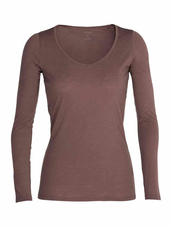 W Merino Siren Long Sleeve Sweetheart Top