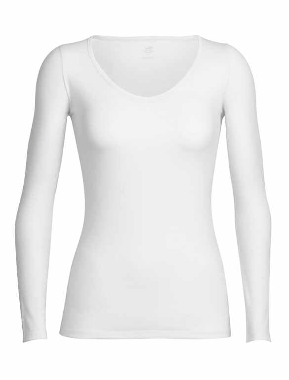 W Merino Siren Long Sleeve Sweetheart Top