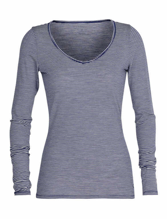 W Merino Siren Long Sleeve Sweetheart Top