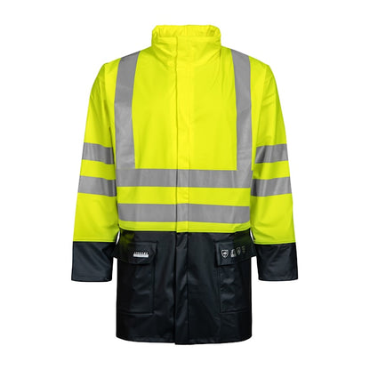 Flame Retardant Hi-Vis Rain Jacket in PU quality