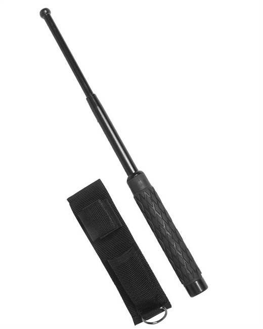 Mil-Tec BLACK 20/53 TELESCOPE BATON W. POUCH