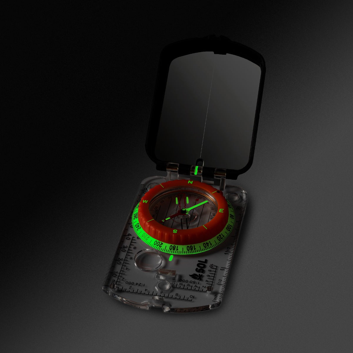 SOL® Sighting Compass With Mirror