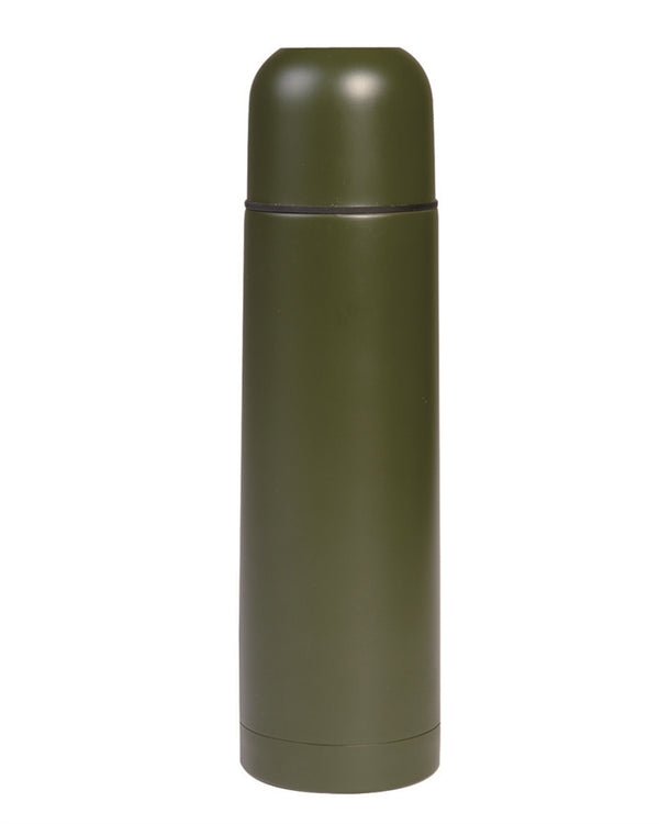 VACUUM THERMOS BOTTLE STAINLESS STEEL OLIVE