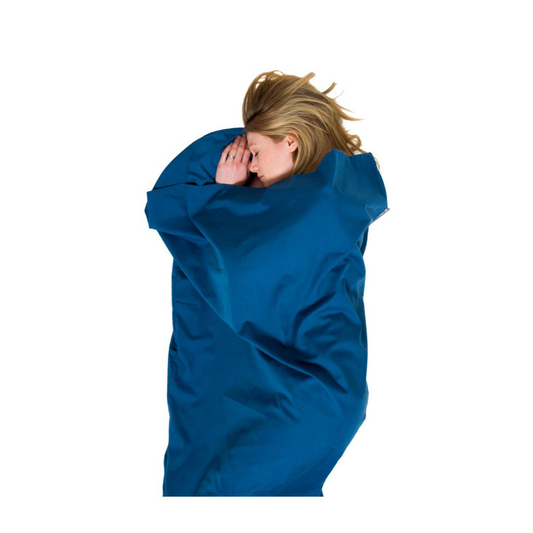 Polycotton Sleeping Bag Liner, Rectangular, Navy