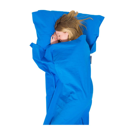 Cotton Sleeping Bag Liner, Rectangular, Blue