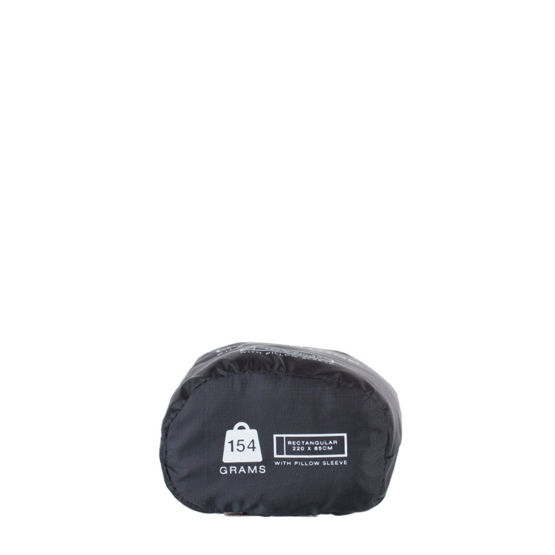 Silk Ultimate Sleeping Bag Liner, Rectangular, Black