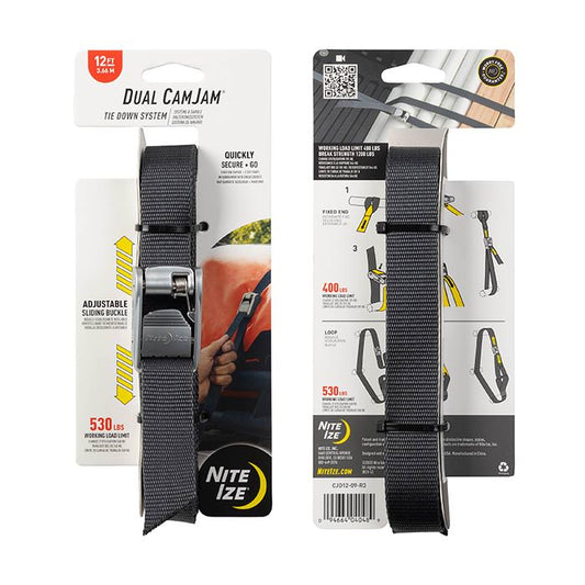Dual CamJam Tie Down System 12 ft.