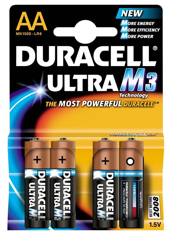 Duracell AA Ultra 4 Pack