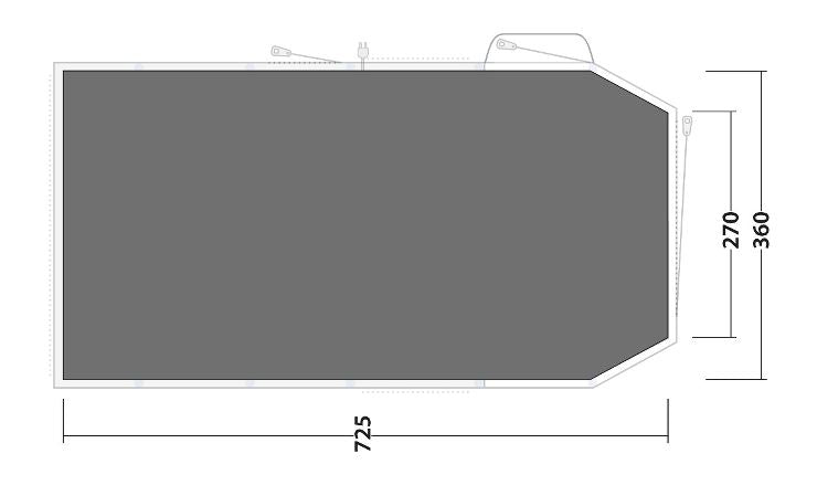 Footprint w. integrated toggle up front Knightdale 8PA