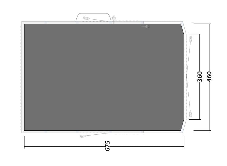 Footprint w. integrated toggle up front Sundale 7PA