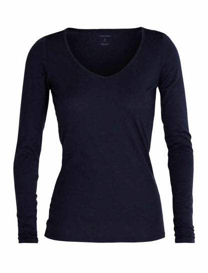 W Merino Siren Long Sleeve Sweetheart Top