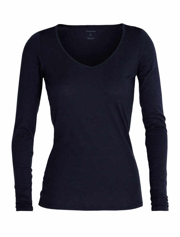 W Merino Siren Long Sleeve Sweetheart Top