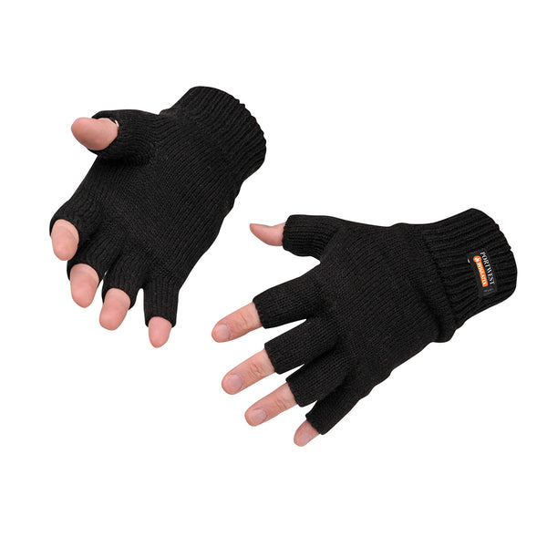 Fingerless Knit Glove Lined