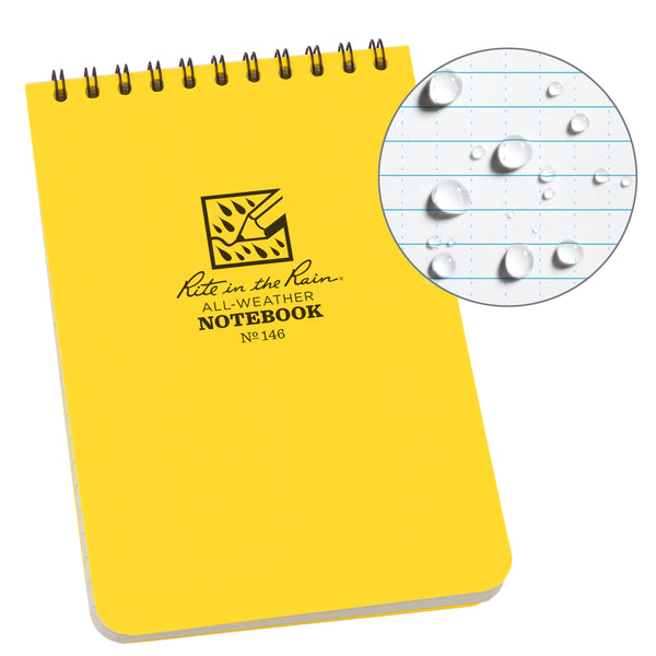 Universal Notebook, Top Spiral Bound, 4" x 6"  (50 Sheets)