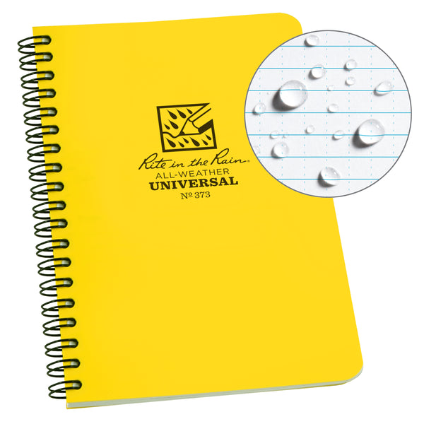 Universal Notebook, Side Spiral Bound, 4⅝" x 7"  (32 Sheets)
