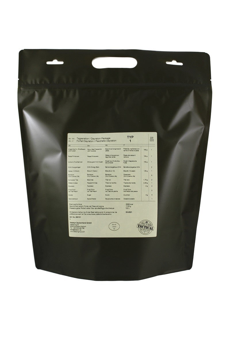 One Dat Ration Pack Day Ration Pack Type 1 – Kitlist